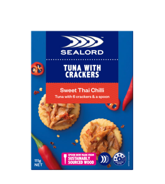 Sealord Sweet Thai Chilli Tuna With Crackers 113g