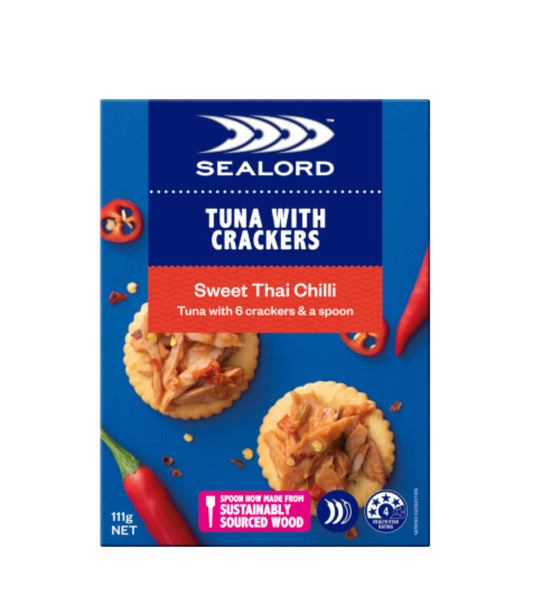 Sealord Sweet Thai Chilli Tuna With Crackers 113g -(B2B)