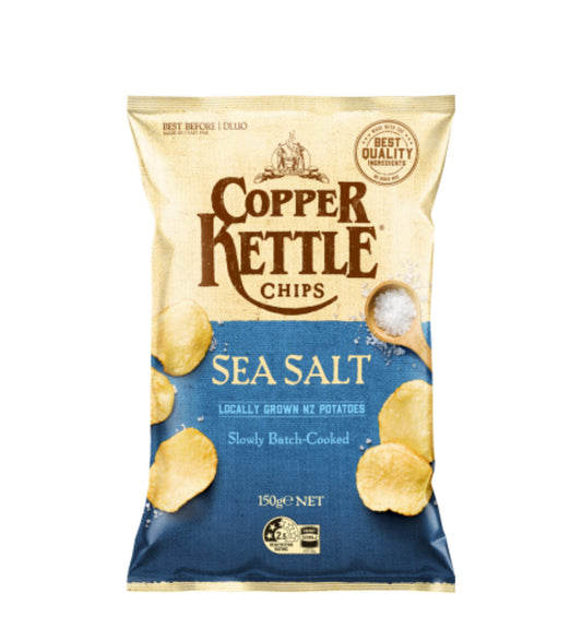 Copper Kettle Sea Salt Potato Chips 150g -(B2B)