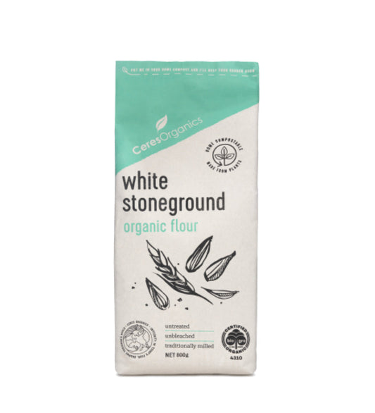Ceres Organics White Stoneground Organic Flour 800g -(B2B)