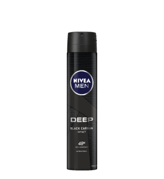 Nivea Men Deep Black Carbon Impact 48Hr Anti-Perspirant Deodorant 250ml