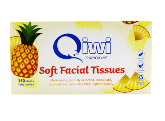 Qiwi Soft Facial Tissues 150pk -(B2B)