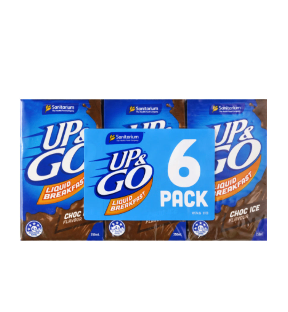 Sanitarium Up & Go Choc Ice Flavour Liquid Breakfast 6 x 250ml