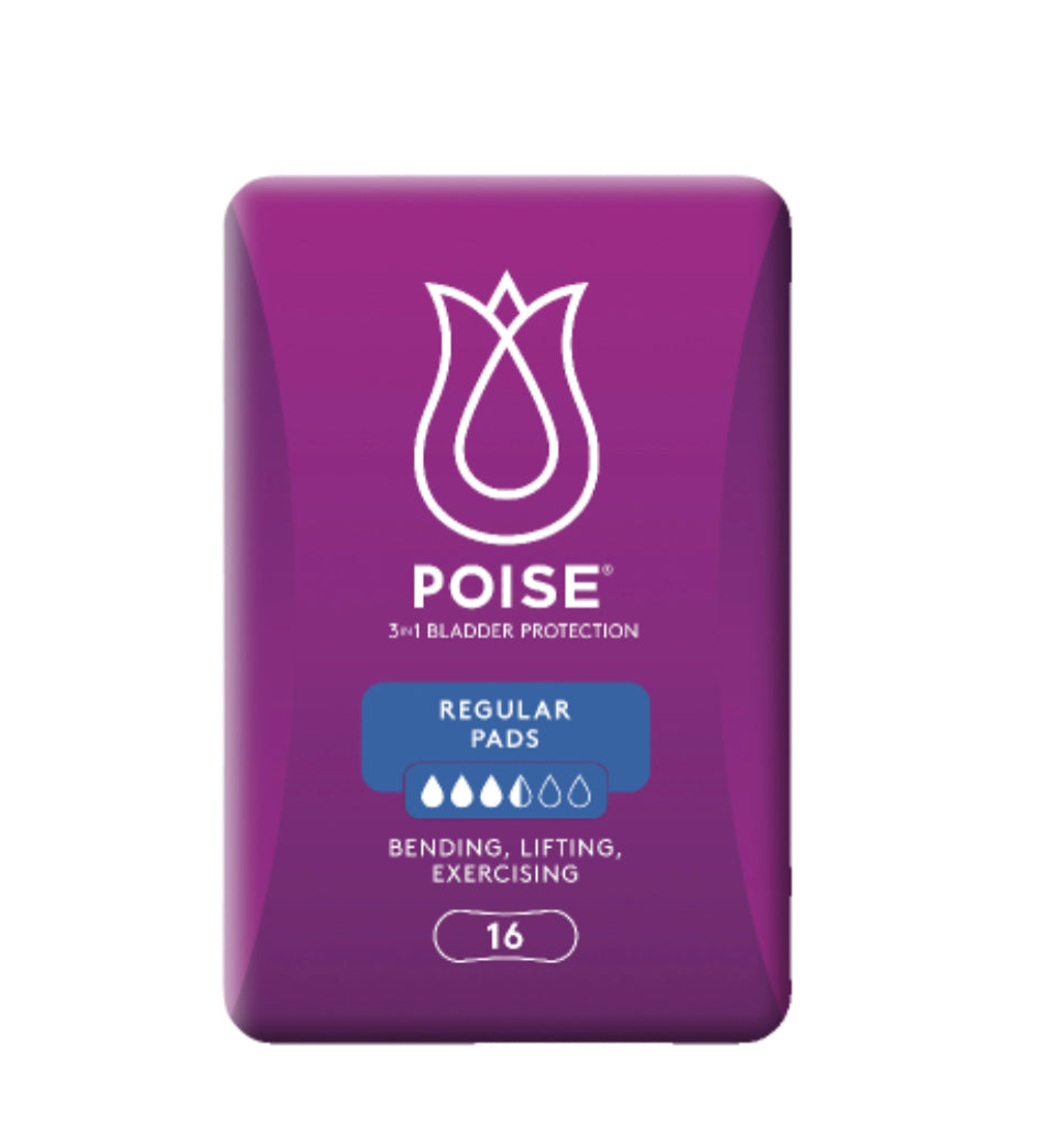 Poise Regular Pads 16pk -(B2B)