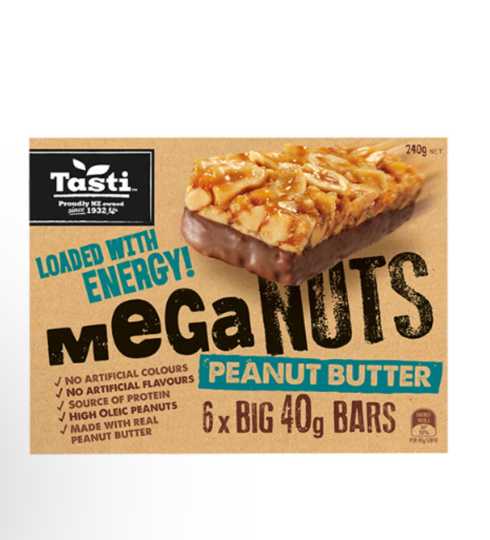 Tasti Meganuts Peanut Butter Bar 6 x 40g