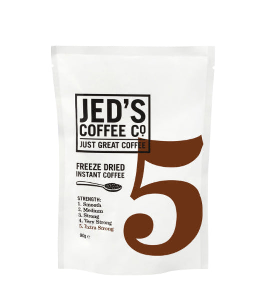 Jed's Coffee Co. #5 Extra Strong Strength Instant Freeze Dried Coffee Refill 90g