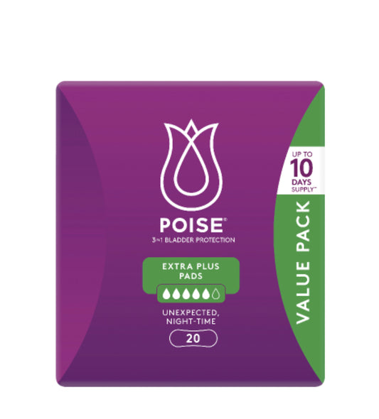 Poise Extra Plus Pads 20pk