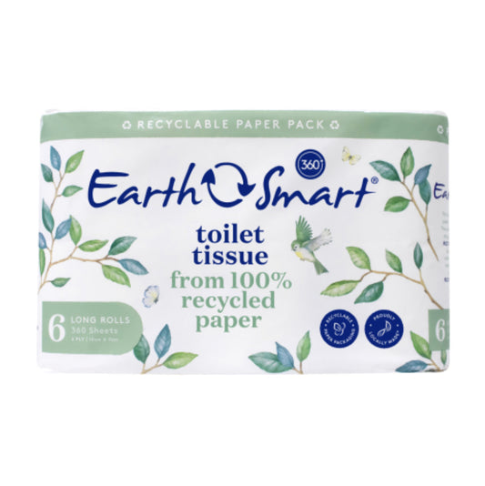 Earthsmart Recycled 2ply Long Toilet Rolls 6pk -(B2B)