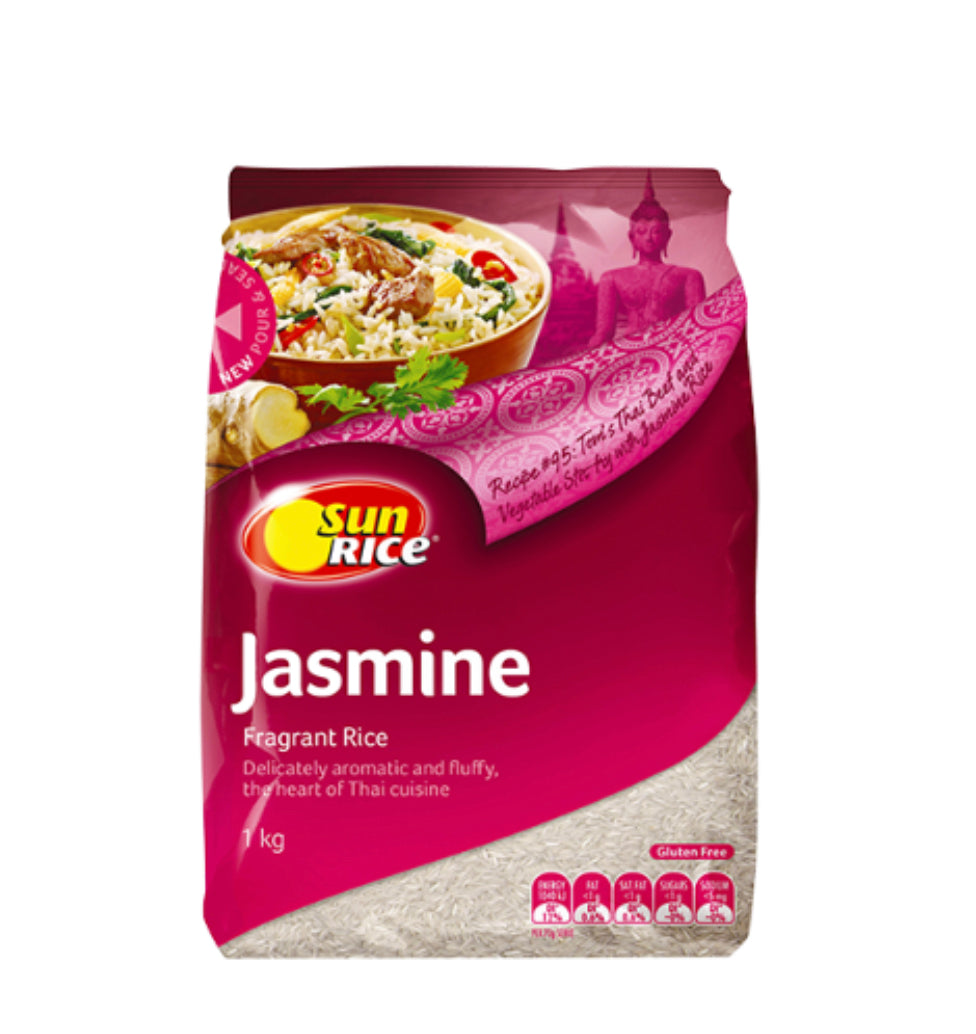 SunRice Jasmine Fragrant Rice 1kg