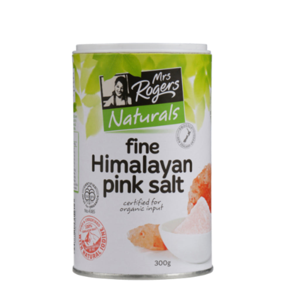 Mrs Rogers Naturals Fine Organic Himalayan Pink Salt 300g -(B2B)