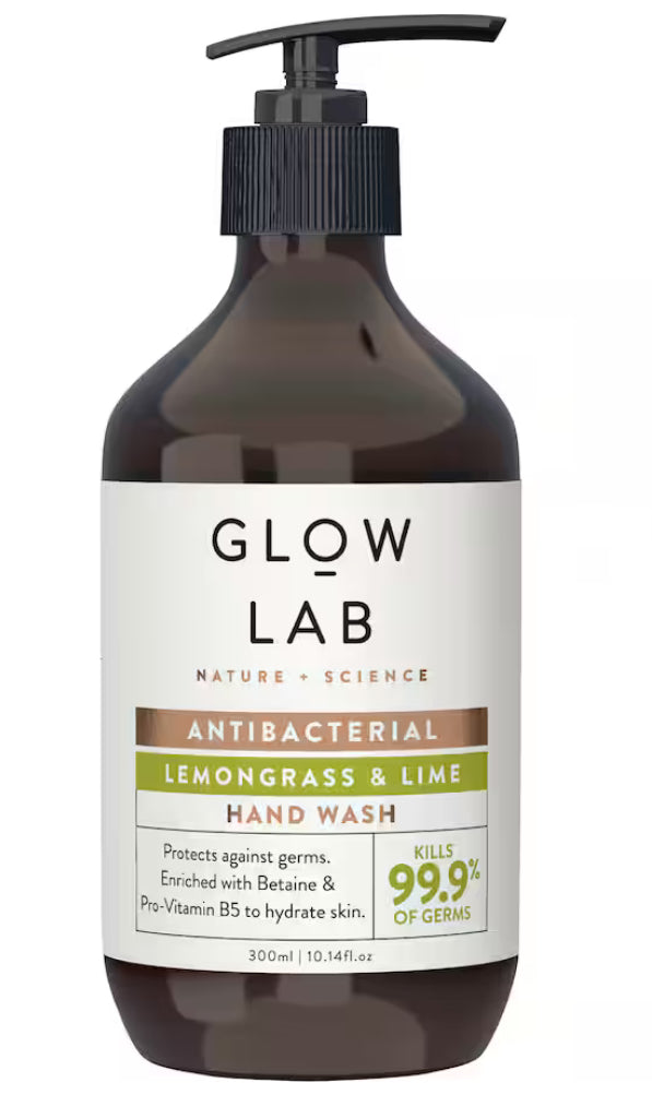 Glow Lab Antibacterial Hand Wash Lemongrass & Lime 300ml
