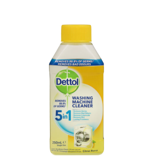 Dettol Citrus Antibacterial 5in1 Washing Machine Cleaner 250ml
