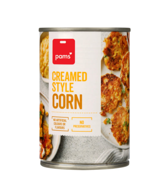 Pams Creamed Style Corn 410g -(B2B)