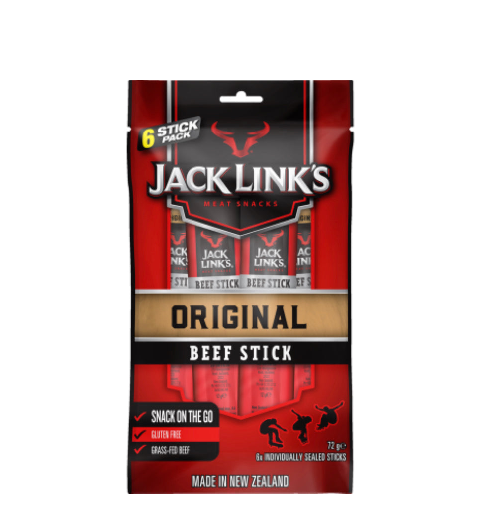 Jack Link's Original Beef Sticks 6 x 12g -(B2B)