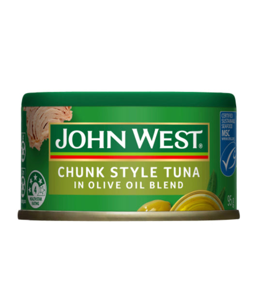 John West Chunk Style Tuna In Olive Oil Blend 95g -(B2B)