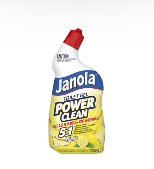 Janola Power Clean Lemon Toilet Bleach Gel 700ml