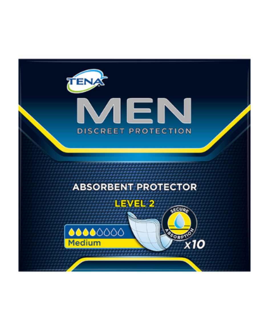 Tena Level 2 Men's Incontinence Pads 10pk