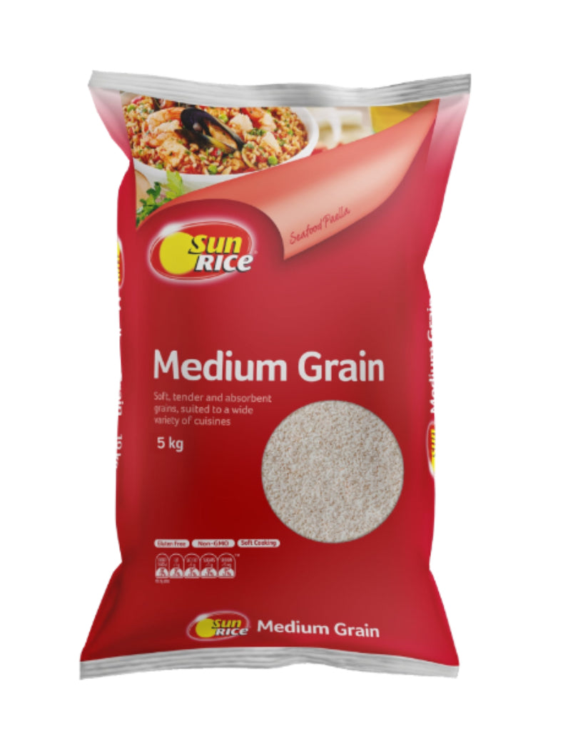 SunRice White Medium Grain Rice 5kg
