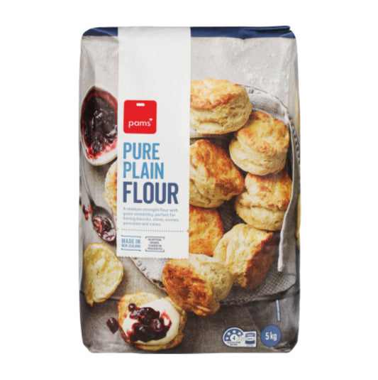 Pams Pure Plain Flour 5kg -(B2B)