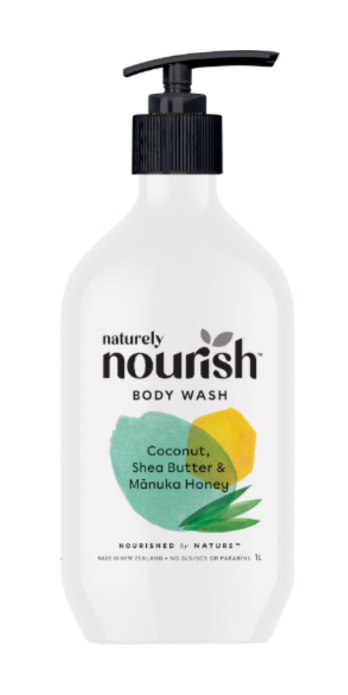 Nourish Coconut Shea Butter & Manuka Honey Body Wash 1l