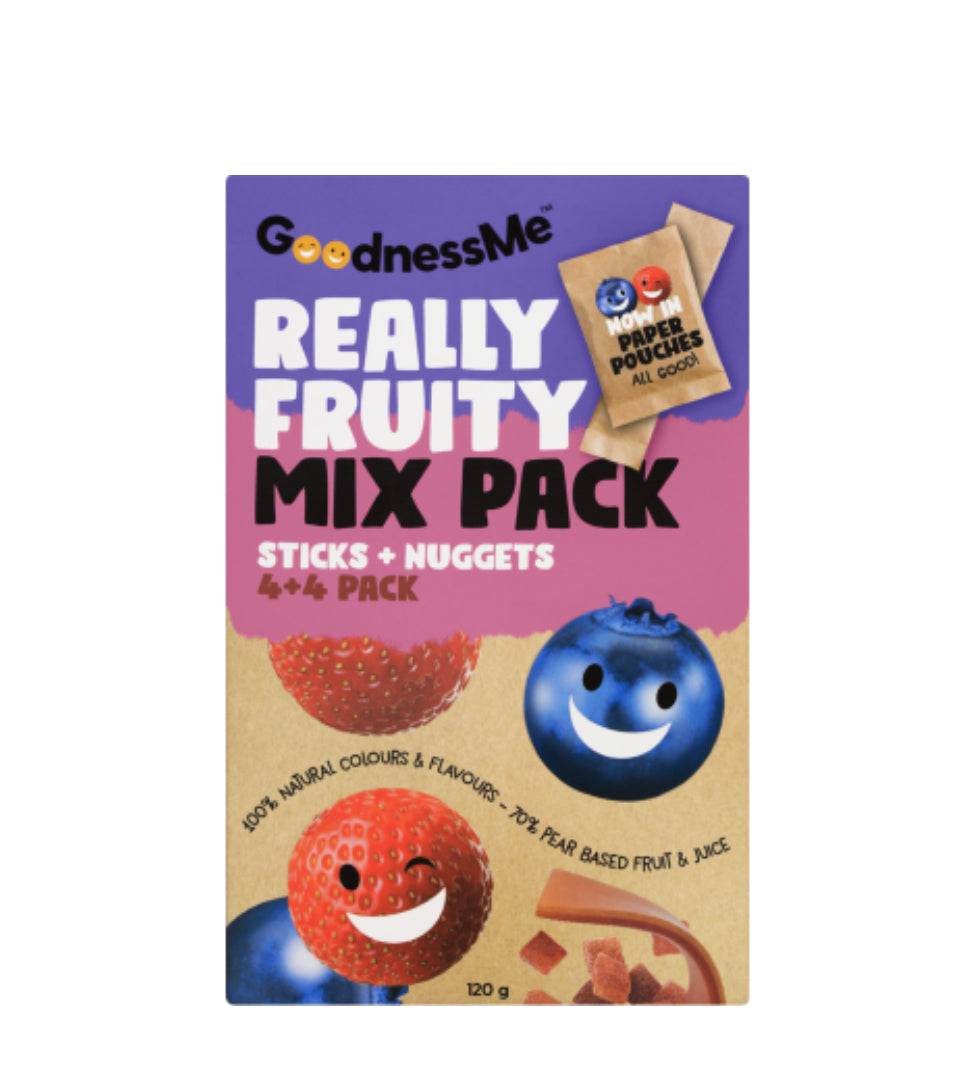 GoodnessMe Really Fruity Sticks + Nuggets Stick Mix 120g