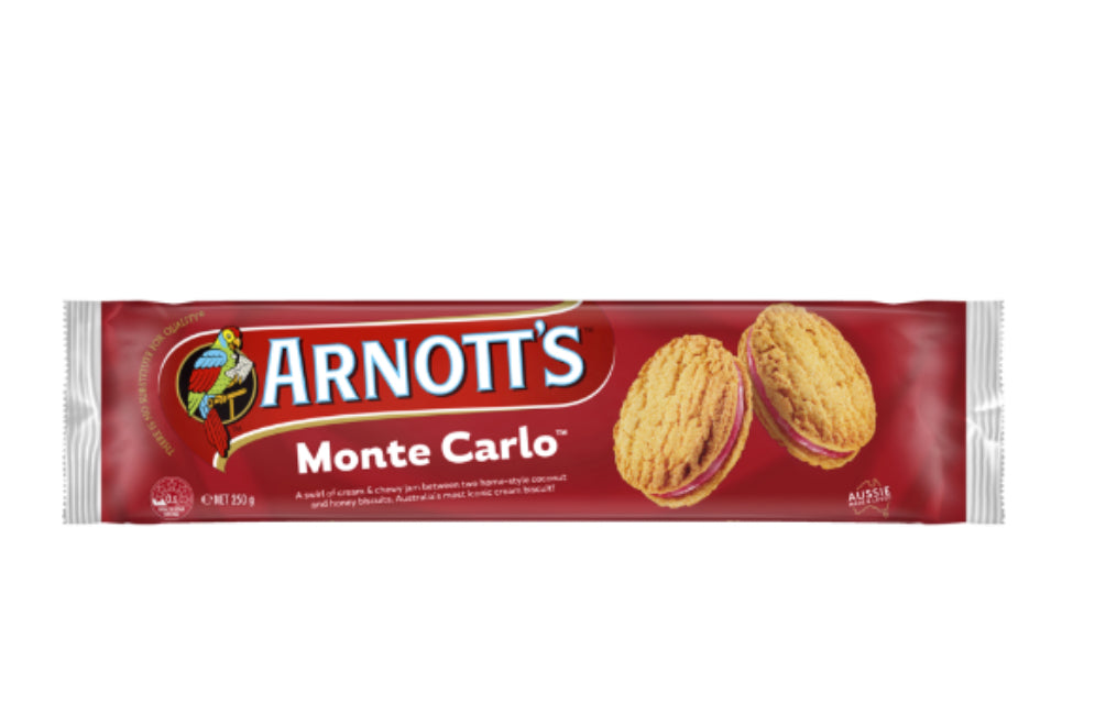 Arnott’s Monte Carlo Biscuits 250g