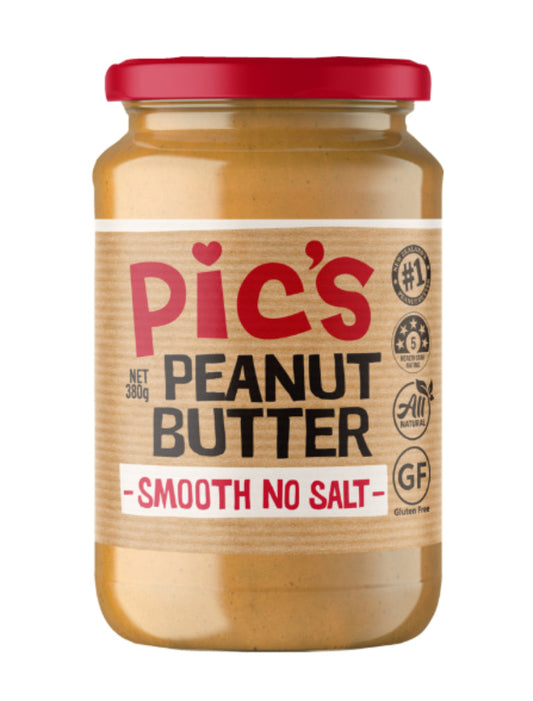 Pic's Smooth No Salt Peanut Butter 380g -(B2B)