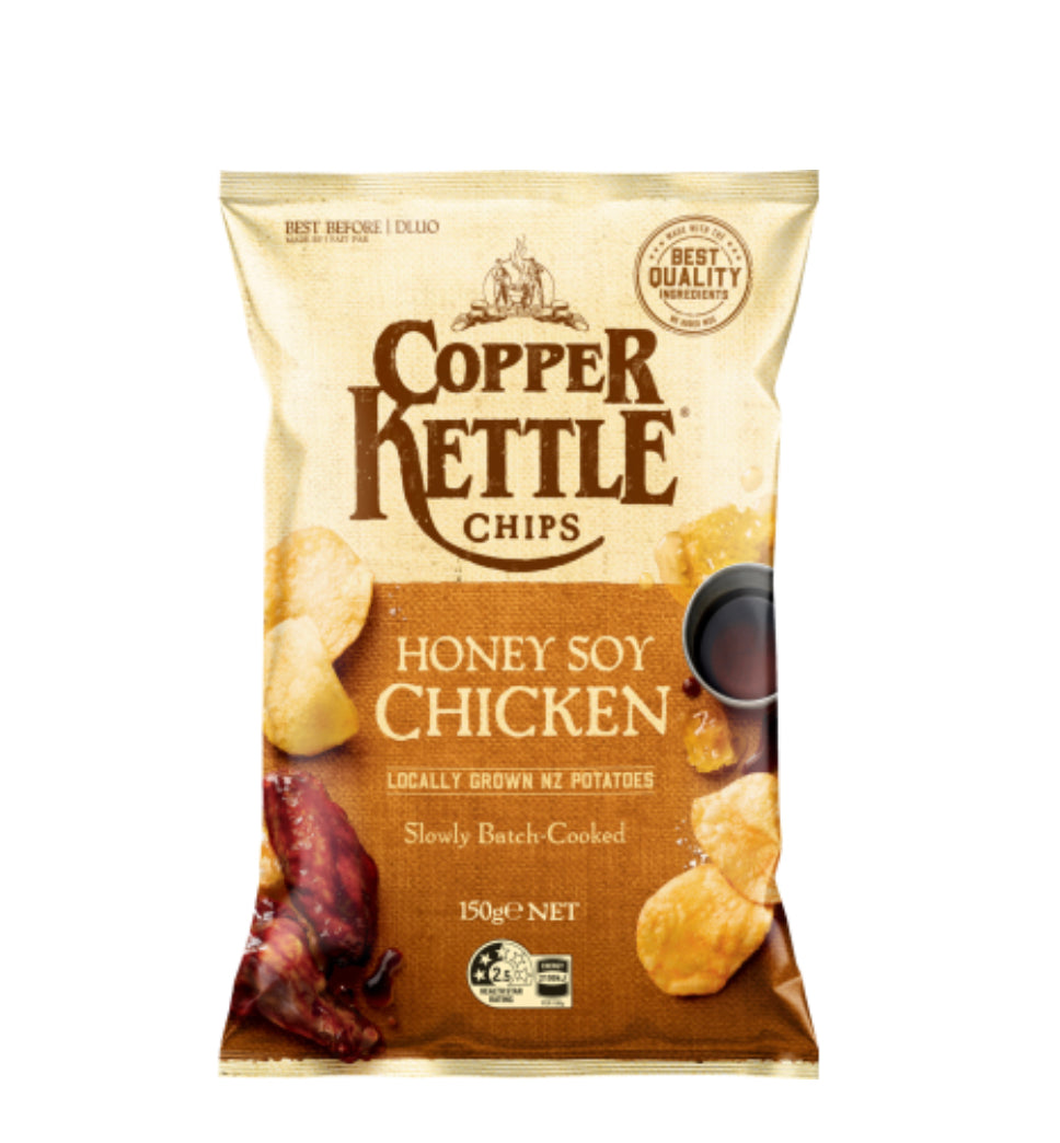 Copper Kettle Honey Soy Chicken Potato Chips 150g
