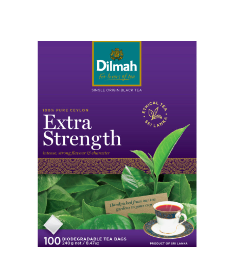 Dilmah Extra Strength Biodegradable Tea Bags 100pk -(B2B)