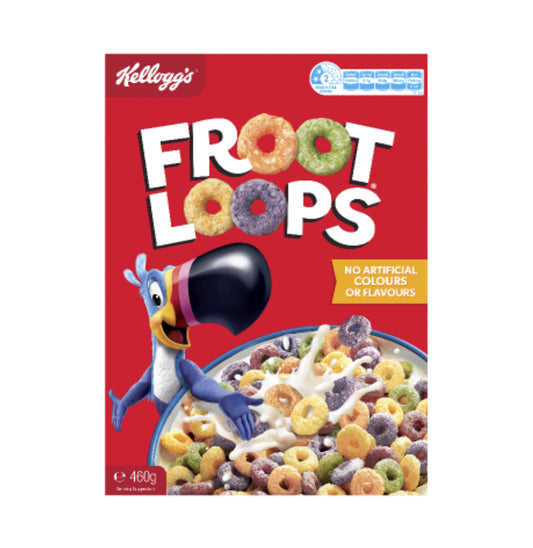 Kellogg's Froot Loops Breakfast Cereal 460g