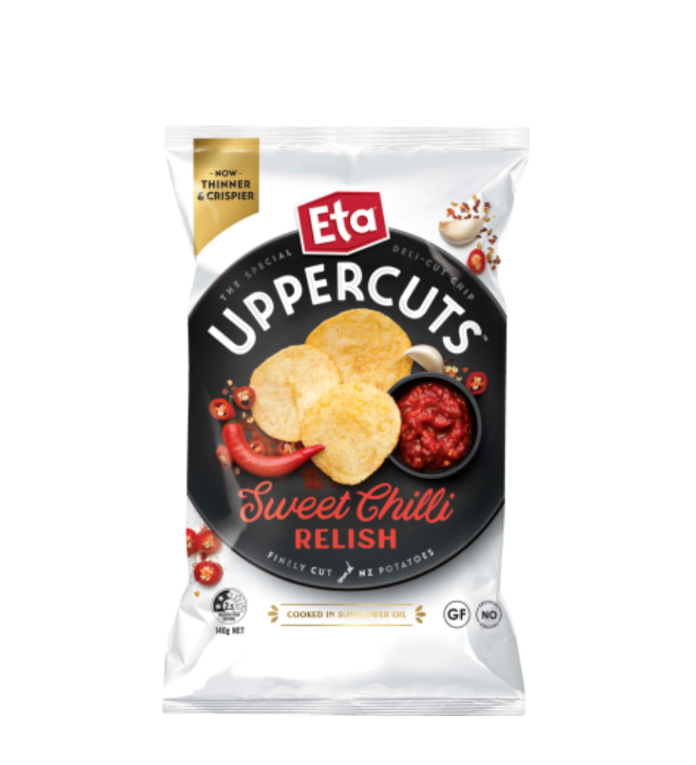Eta Uppercuts Sweet Chilli Relish Potato Chips 140g