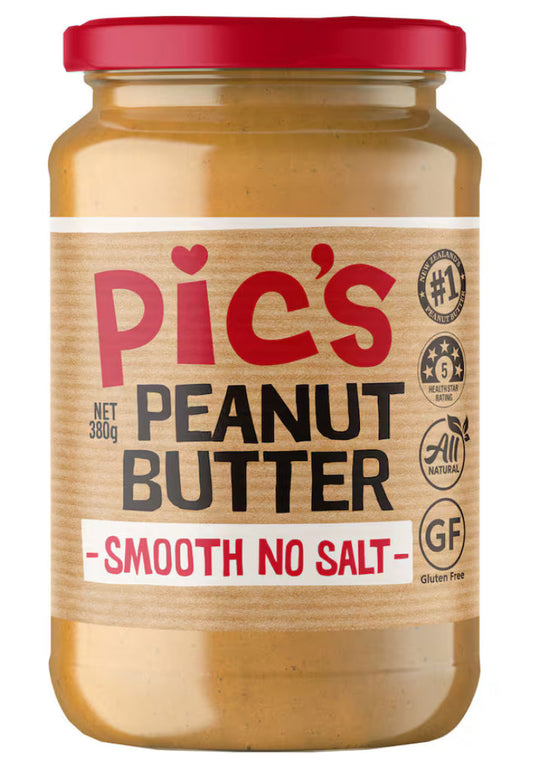 Pic's Really Good Peanut Butter Smooth No Salt 380g -(B2B)
