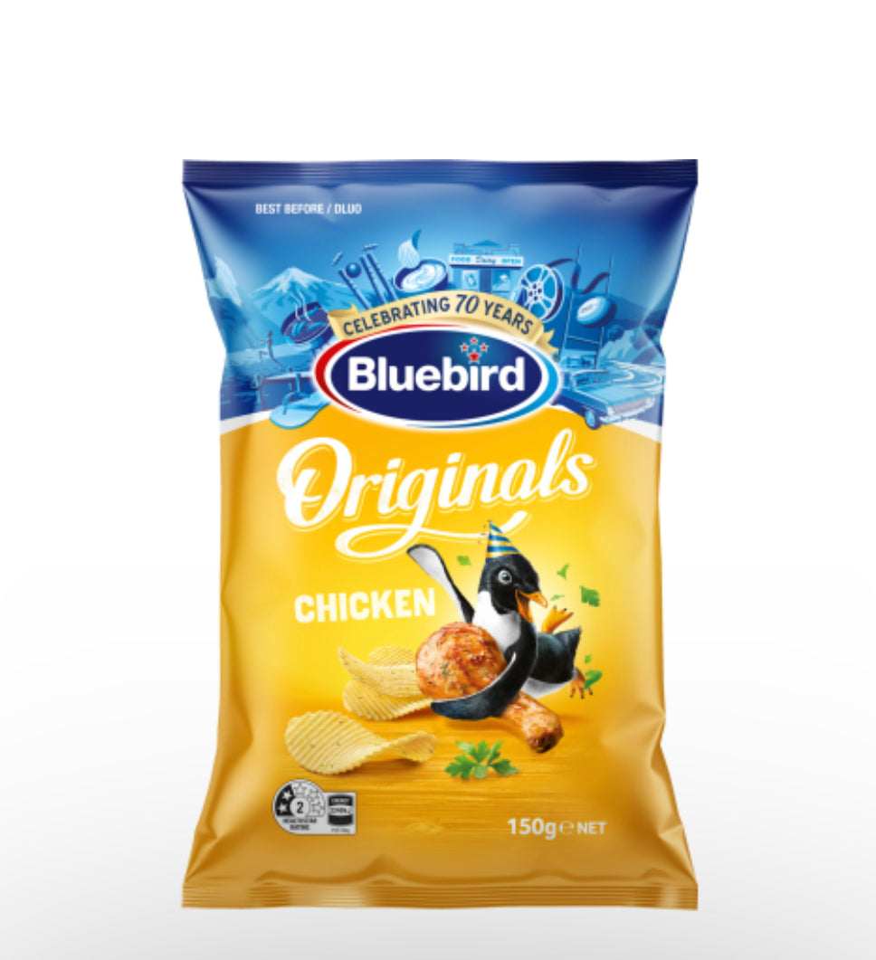 Bluebird Originals Chicken Potato Chips 150g