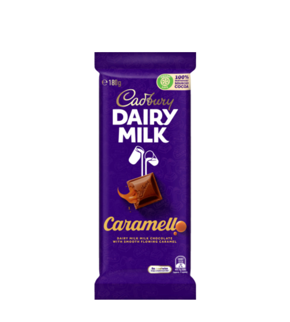 Cadbury Dairy Milk Caramello Chocolate Block 180g