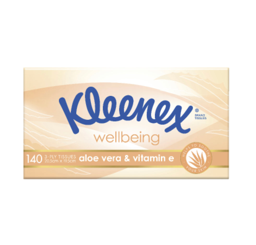 Kleenex Aloe & Vitamin E Facial Tissues 140pk -(B2B)