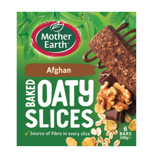 Mother Earth Afghan Baked Oaty Slices 6 x 40g