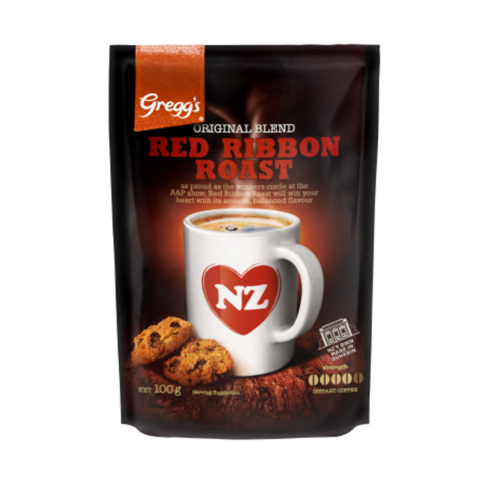 Gregg's Original Blend Red Ribbon Roast Instant Coffee 100g
