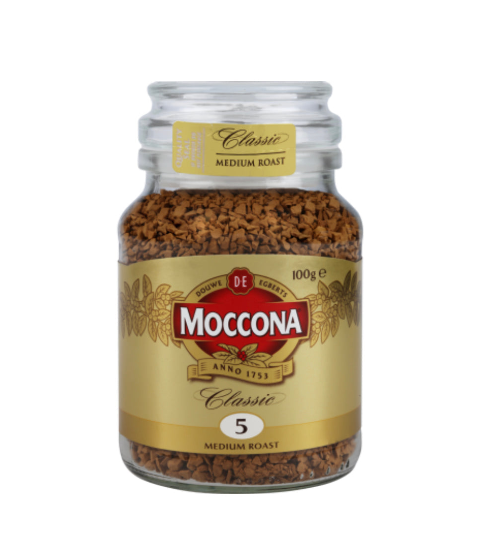 Moccona Classic Medium Roast Instant Freeze Dried Coffee Jar 100g -(B2B)