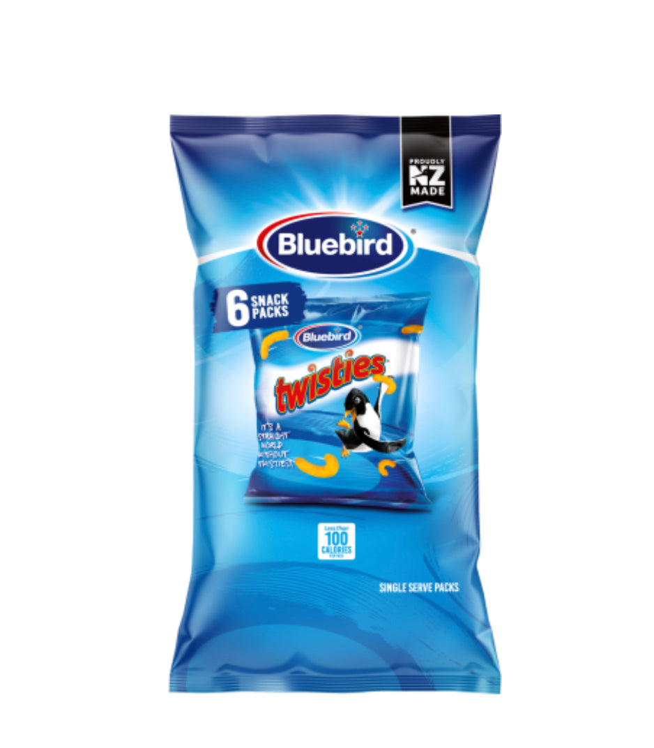 Bluebird Twisties Cheese Corn Snacks Multipack 6 x 18g