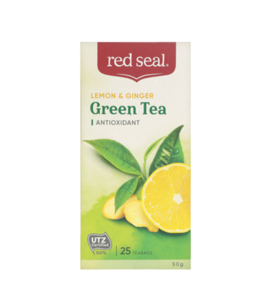 Red Seal Lemon & Ginger Green Tea Bags 25pk