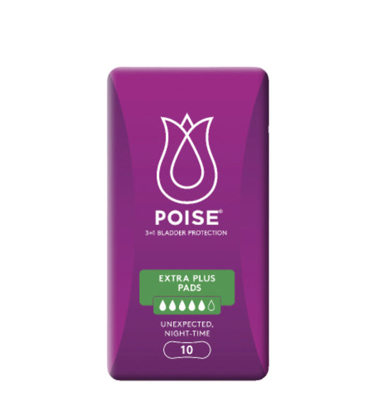 Poise Extra Plus Pads 10pk