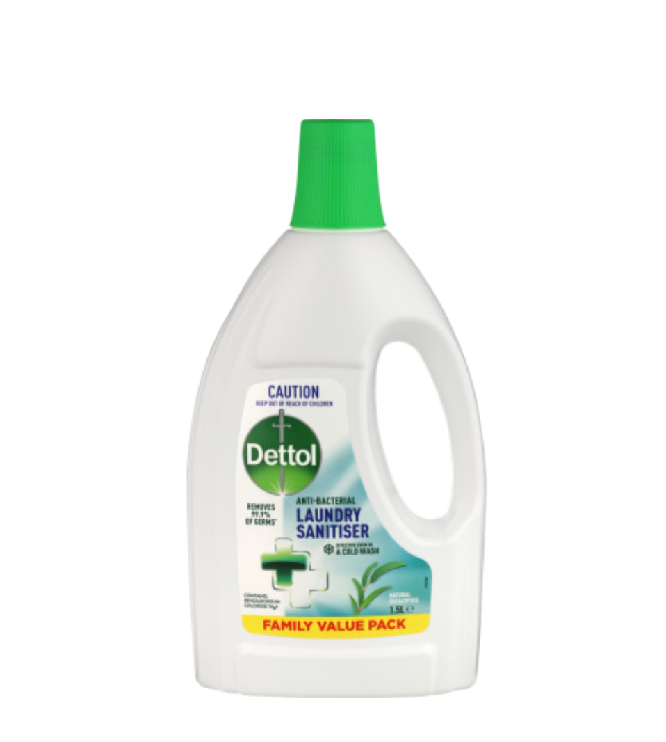 Dettol Antibacterial Natural Eucalyptus Laundry Sanitiser 1.5l