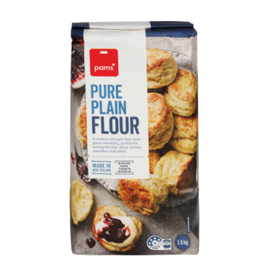 Pams Pure Plain Flour 1.5kg -(B2B)