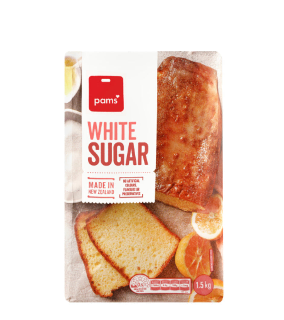 Pams White Sugar 1.5kg -(B2B)