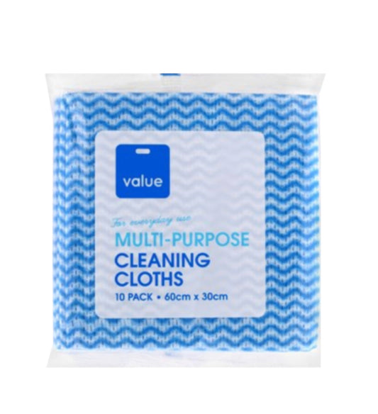 Value Multi Purpose cleaning clothes 10pk -(B2B)