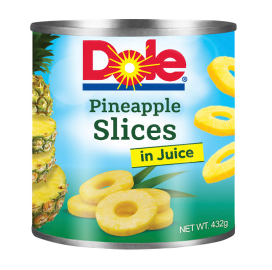 Dole Pineapple Slices In Juice 432g