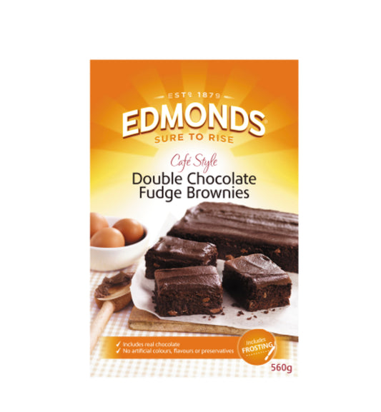 Edmonds Cafe Style Double Chocolate Fudge Brownies Mix 560g