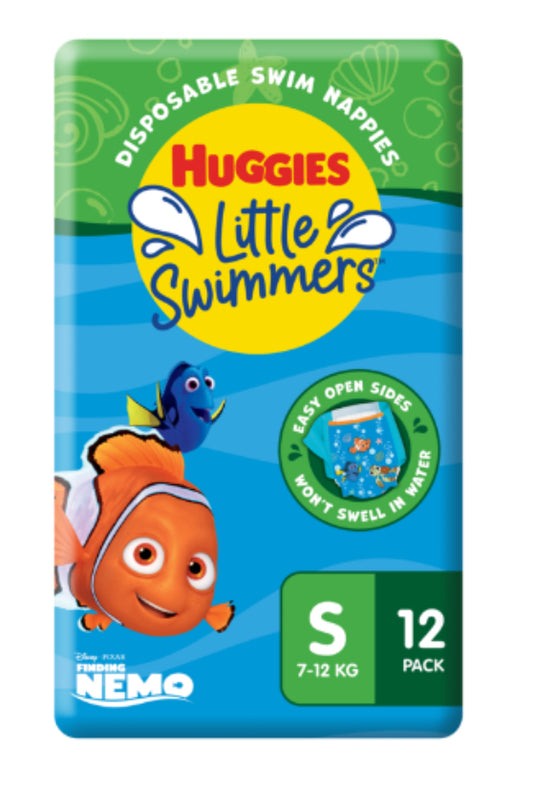 Huggies Little Swimmers Swim Nappies Small 7-12kg 12pk