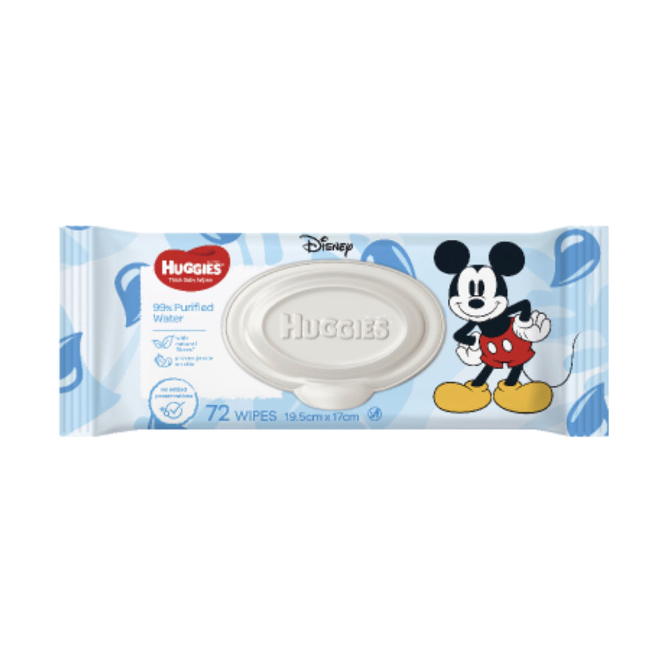Huggies Thick Baby Wipes 72pk