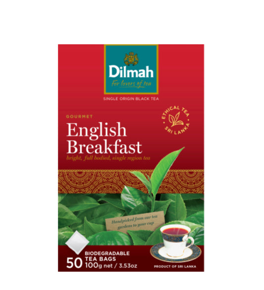 Dilmah English Breakfast Biodegradable Tea Bags 50pk